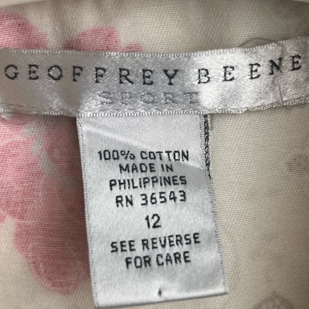 Geoffrey Beene Cream Floral Jacket - Picture 3 of 8